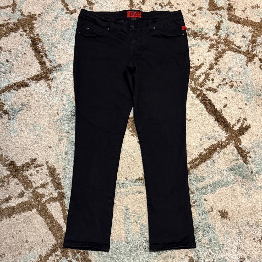 Tripp NYC Women's Cross Pocket Black Jeans Size 18R (36x30) Y2K